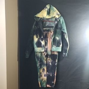 Tie Dye 2 Piece Hooded Sweatsuit.